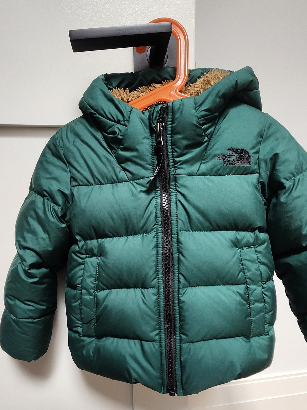 The North Face Toddler Green Hooded Puffer Jacket